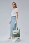 Zoozie Bags Bolsa Tote de Lona Verde